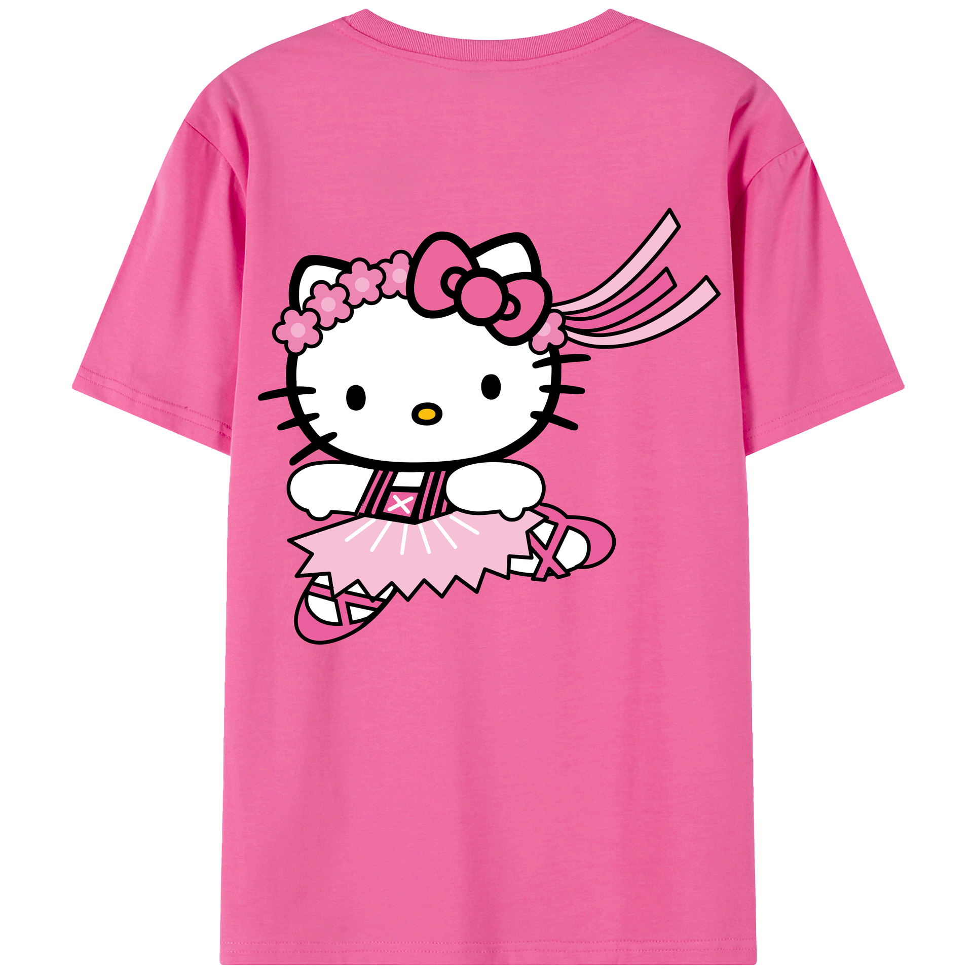 （画像用） Hello Kitty ハローキティ レディース半袖Tシャツ(バックプリント)